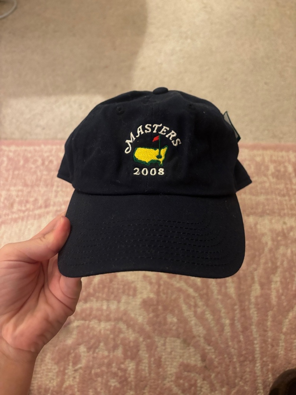 Masters 2008 Embroidered Navy Hat